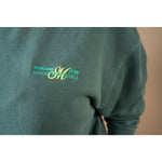 The Beginning of Her Unisex Embroidered Sweatshirt in  Alpine Green